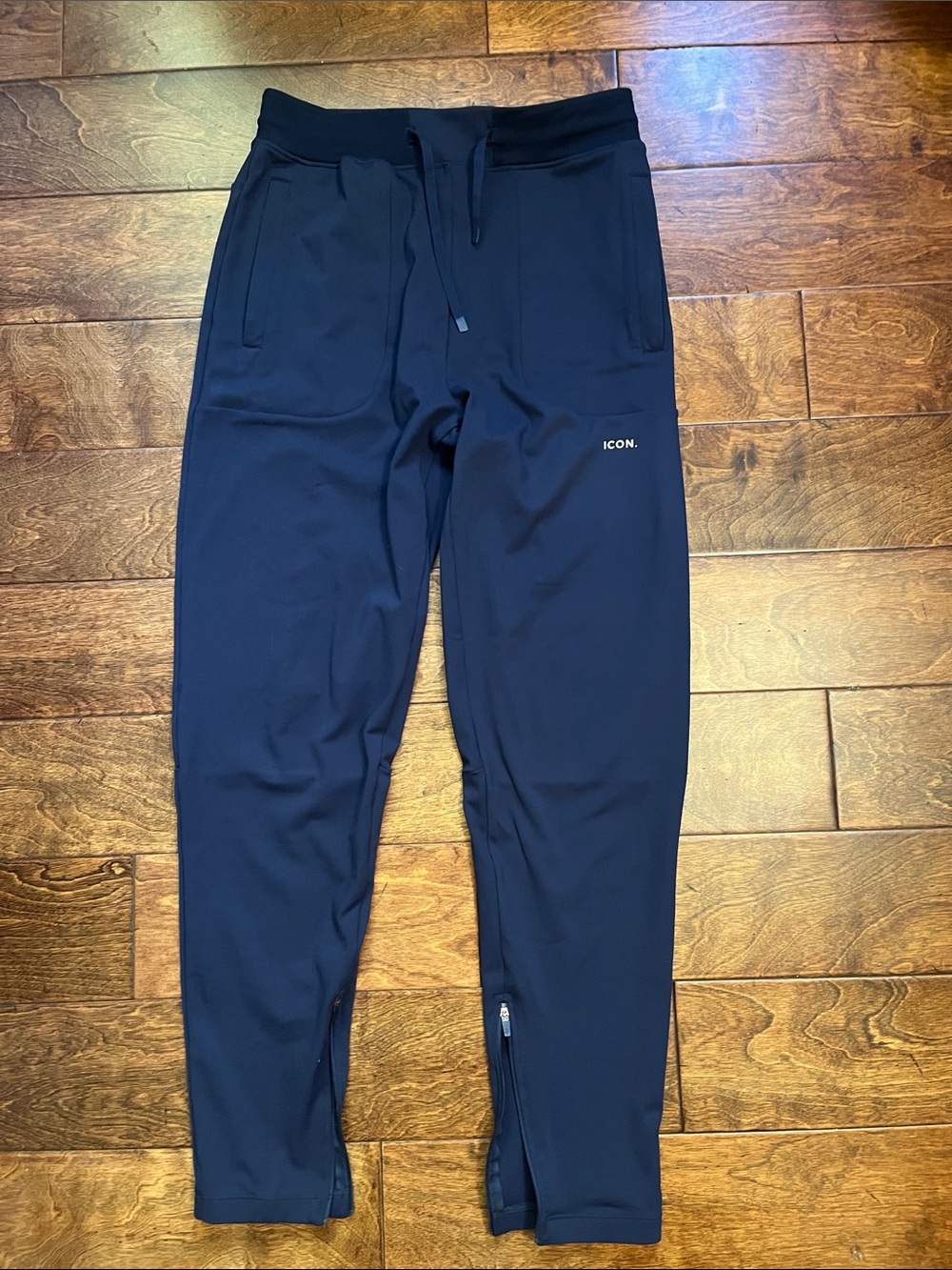 ICON Amsterdam Dark Navy Athletic Joggers with Drawstring